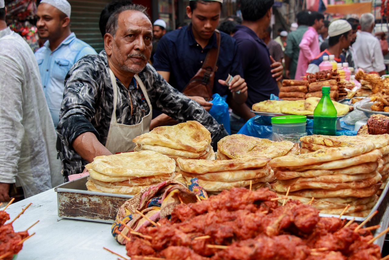 Chandni Chowk food stalls in Old Delhi