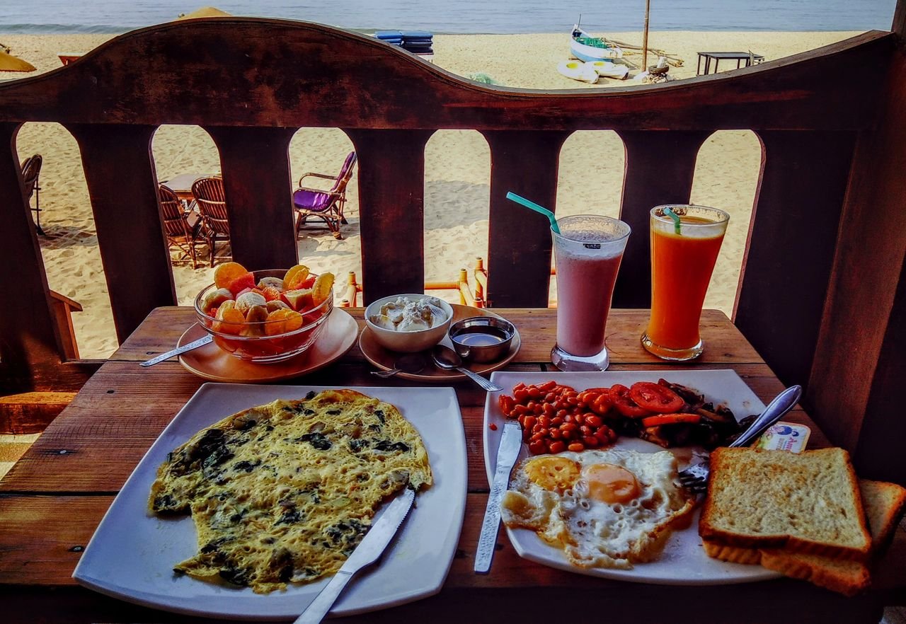 Beach shack seafood in Goa