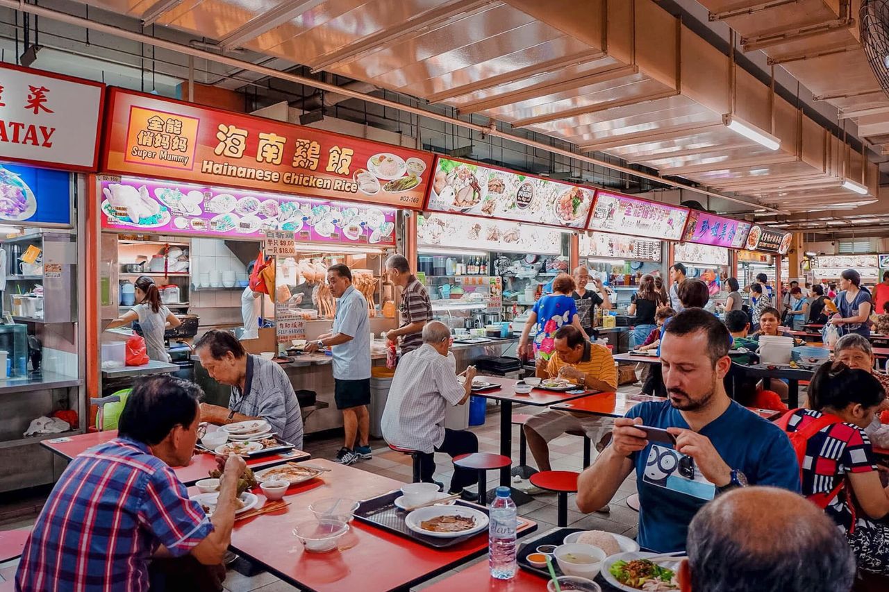 Maxwell Food Centre hawker stalls in Singapore