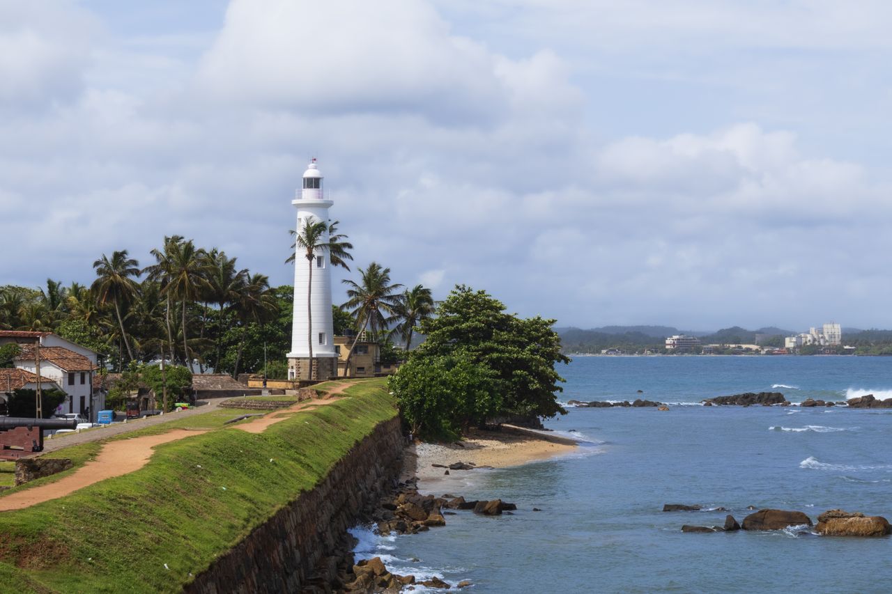 Galle Fort coastline in Sri Lanka